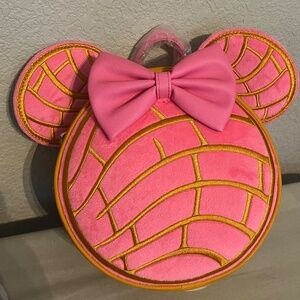 Loungefly Disney Minnie Mouse Concha Ears Convertible Mini Backpack